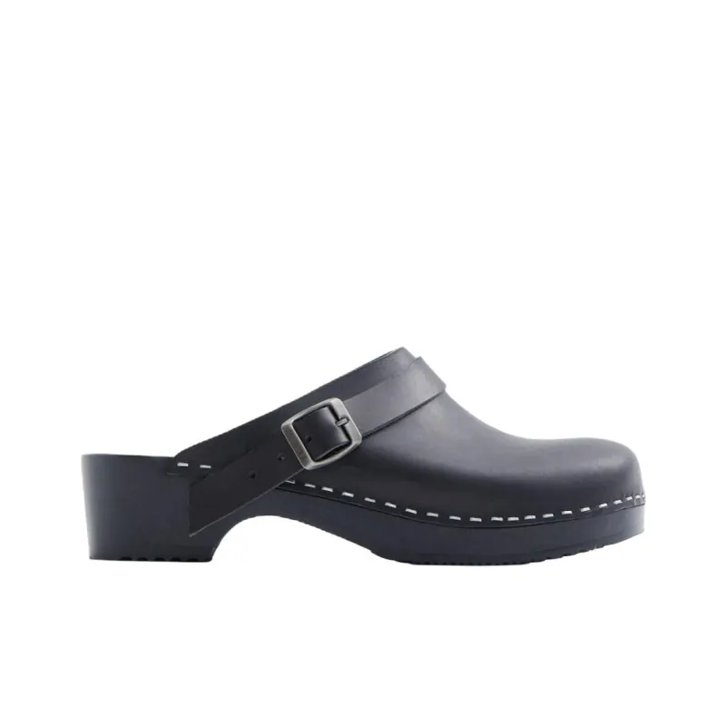 Swedish Hasbeens x FILIPPA K Wrap-toe Slippers Unisex Black-1