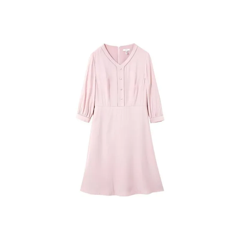 FINITY Long Sleeved Dresses Women's Pink-1