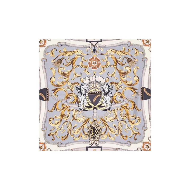 Aspinal Of London Logo print Silk Scarf-2