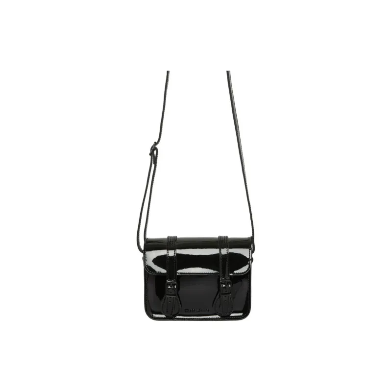 Dr.Martens Cow Leather Satchel Bag Shoulder Bag Crossbody Bag Small Size Unisex Black-2
