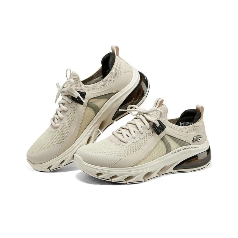 Skechers Glide Step Anti Slip Wear Resistant Low Top Casual Running Shoes Men's Yellow Black-1