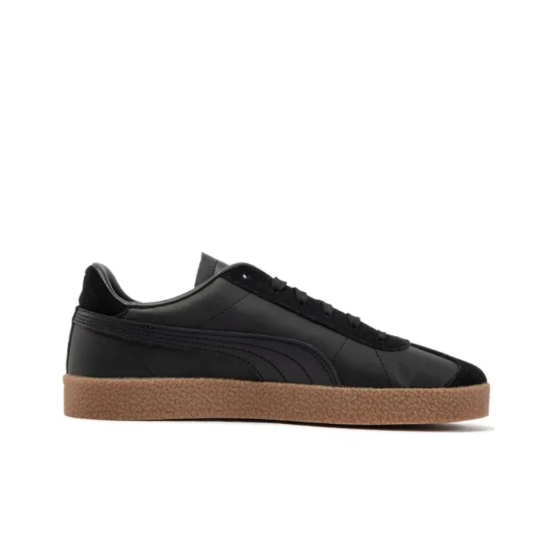 PUMA Club Anti Slip Wear Resistant Low Top Skateboard Shoes Unisex Black White-1