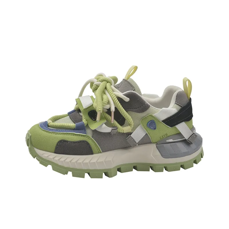 LXVB Slip-Resistant Breathable Low-Top Chunky Sneakers Women's-6