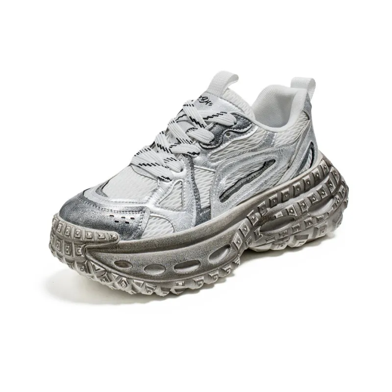 12345 Breathable Lightweight Height Increasing Low-Top Chunky Sneakers Men's-9