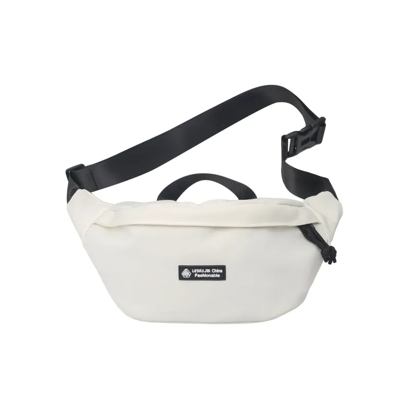 Morellybear Nylon Sling Bag Regular Unisex Black/White/Khaki/Red/Blue-3