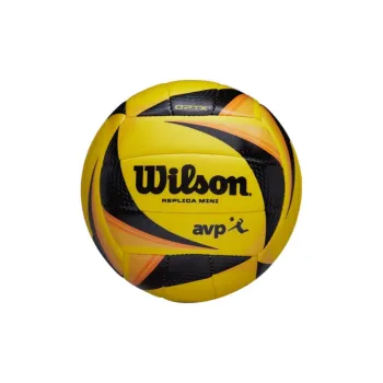 Wilson Textured Composite Material Size 3 Volleyball Unisex Yellow / Black / Orange