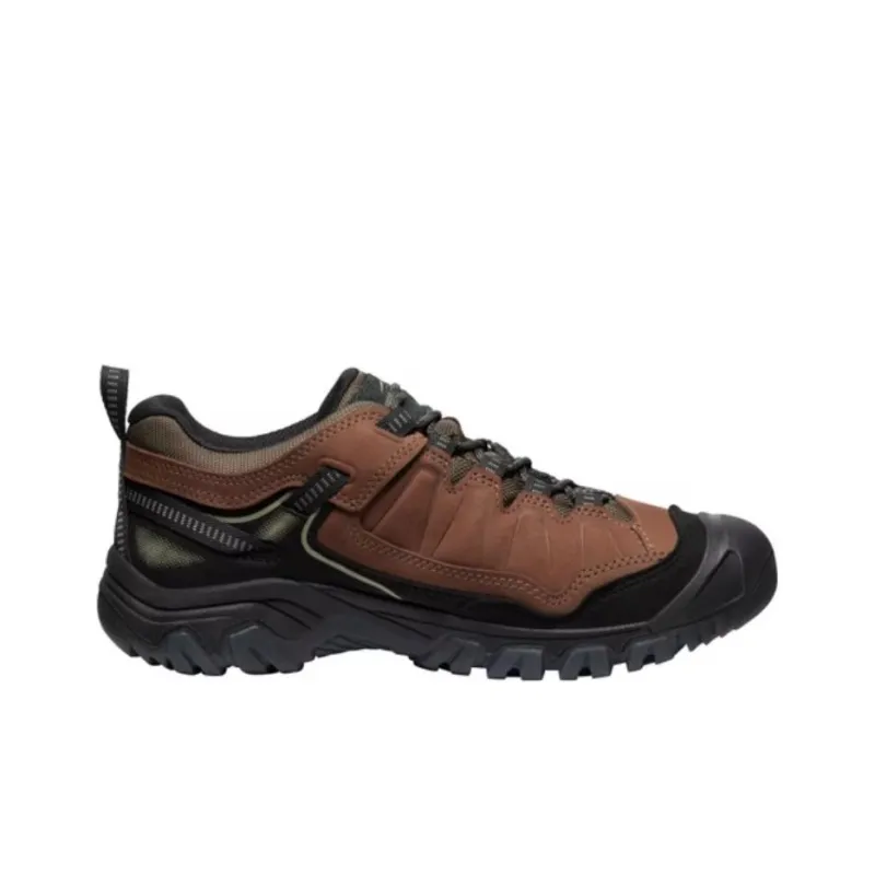 KEEN Targhee IV Cushioning Anti Slip And Wear Resistant Coverage Low Top Trekking Shoes Men's Brown Black-1