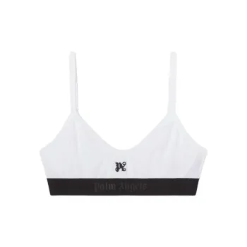 PALM ANGELS Monogram jacquard Balconette Bra