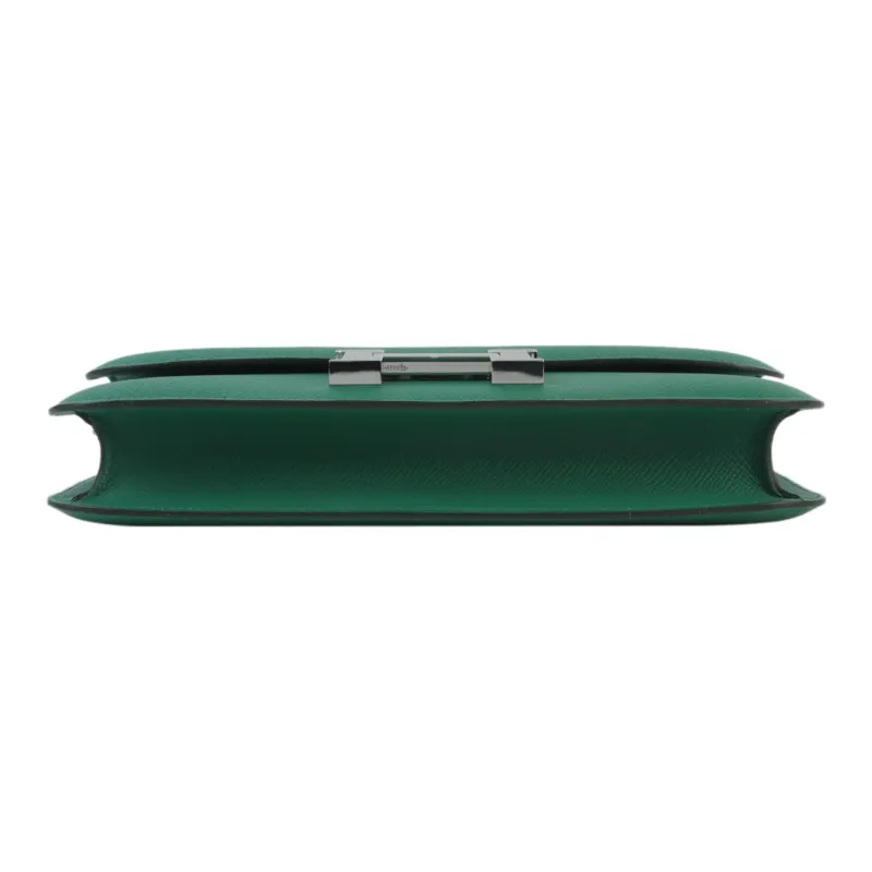 HERMES Constance Epsom Leather Shoulder Bag Crossbody Bag Women's U4 Vert Vertigo Iridescent Green/Velour Green-5