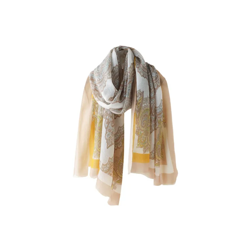 Hang Silk Road Cashmere Silk Scarves Women's Blue-2