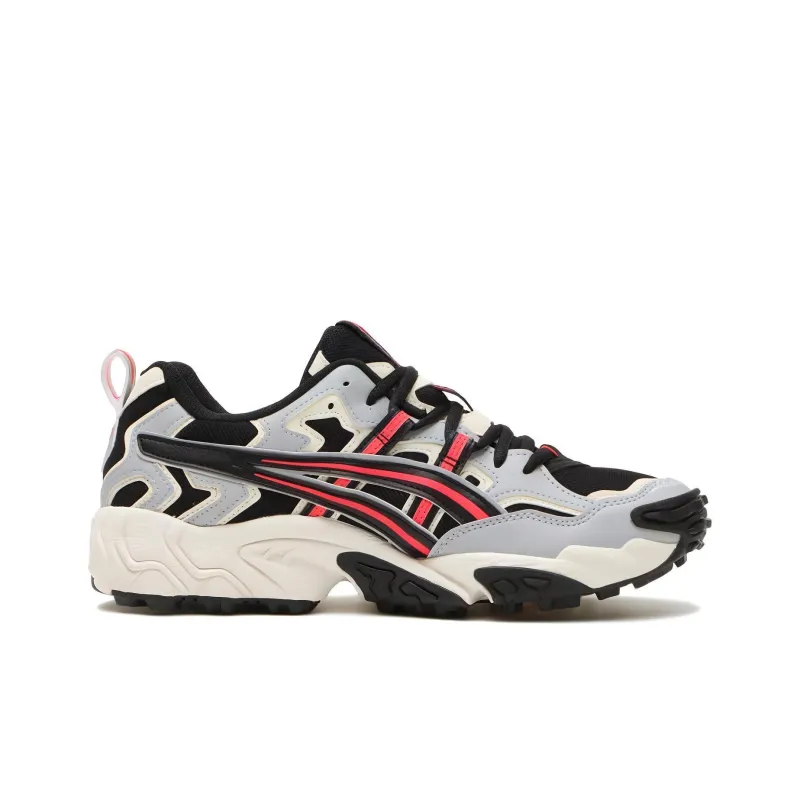 Asics GEL NANDI LT Cushioning, Abrasion Resistant, Height Increasing Low Top Chunky Sneakers Unisex Black White Gray-1