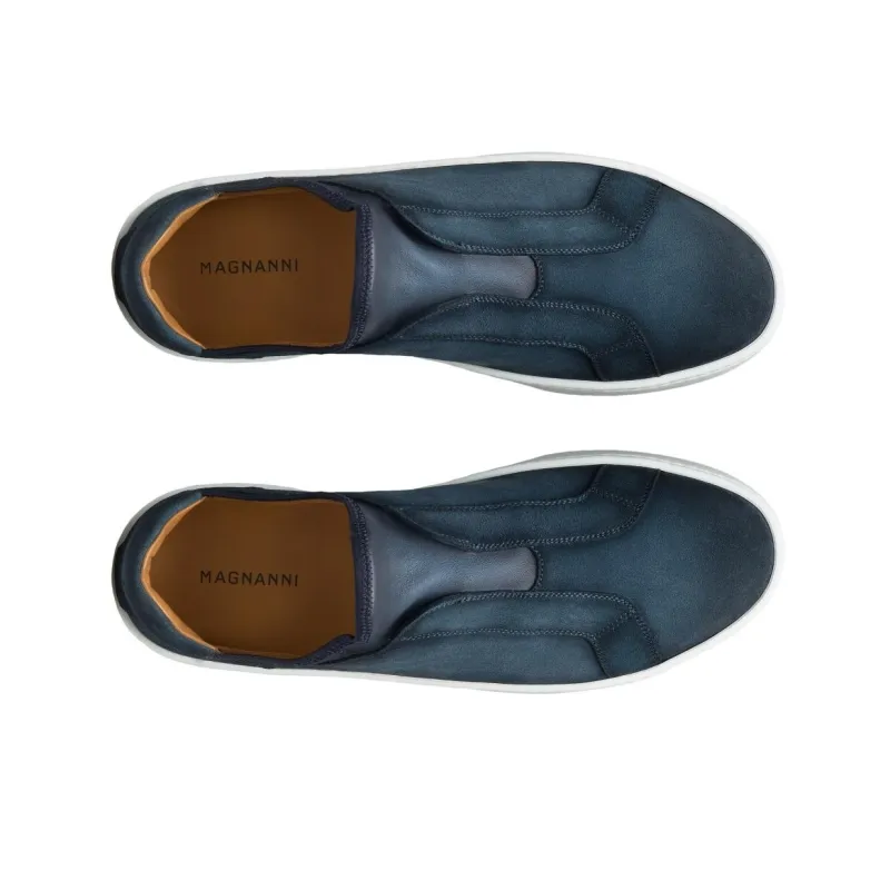 Magnanni LEVE SLIP Low-Top Skateboard Shoes Men's Blue-3