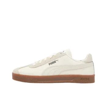 PUMA Club Wear Resistant Low Top Skateboard Shoes Unisex Ecru