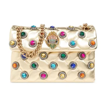 Kurt Geiger London Leather Shoulder Bag Women's Gold