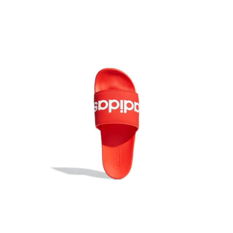 Adidas Adilette Series Rubber Sole Slip-Resistant Slide Slippers Men's Orange Red-4