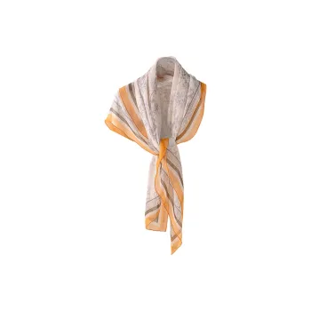 Hang Silk Road Mulberry Silk Silk Scarves Women's White
