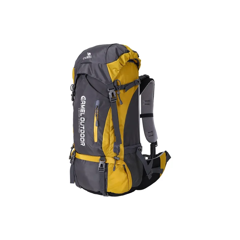 CAMEL Fabric Travel Bag Hiking Bag Backpack Unisex Multicolor-8
