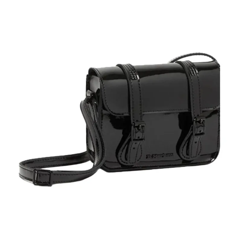 Dr.Martens Cow Leather Satchel Bag Shoulder Bag Crossbody Bag Small Size Unisex Black-3