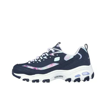 Skechers D'LITES 1.0 Wear Resistant Lightweight And Balanced Low Top Casual Shoes Women's Blue