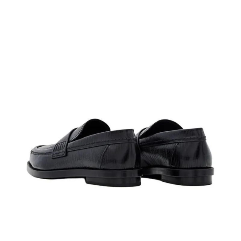 Alexander McQueen Embossed Slip On Loafers-3