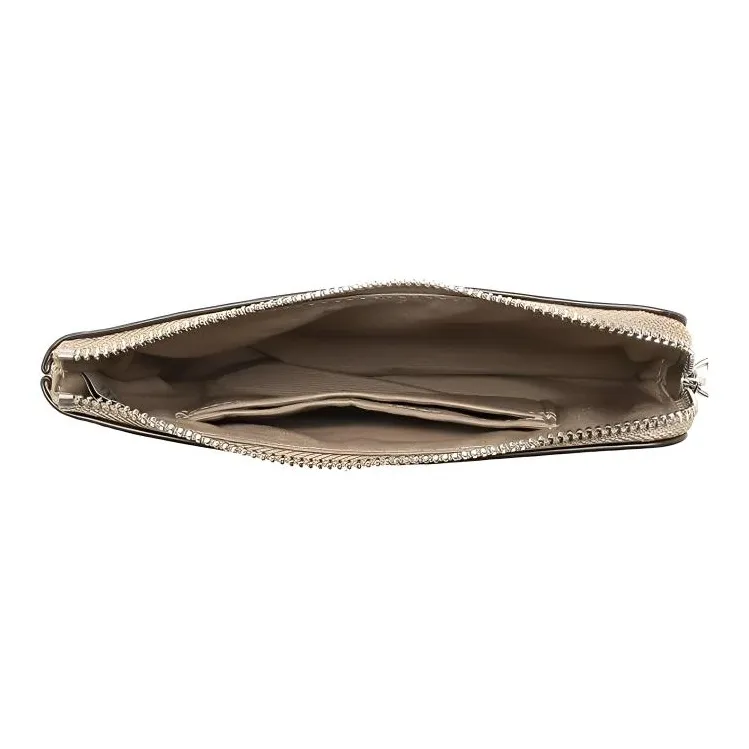COACH Corner Zip Canvas Coin Purse Clutch Women's Cream White-3