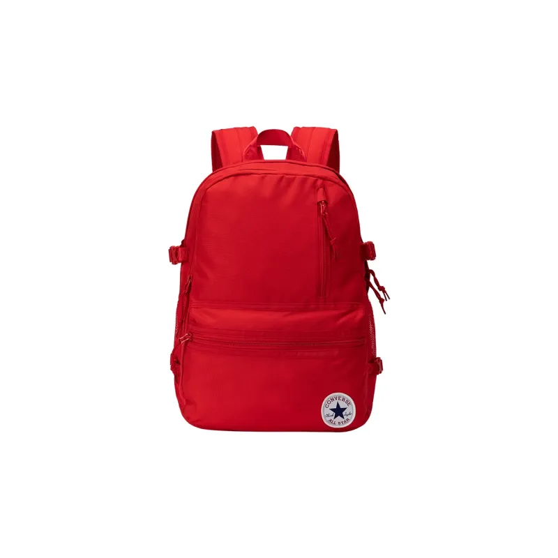 Converse Polyester Backpack Regular Women's Preppy Red-1