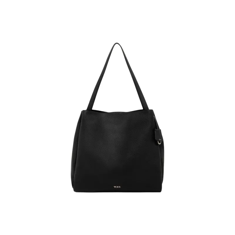 TUMI Leather Tote Bag Shopping Bag Handbag Crossbody Bag Large Size Women's Black-0