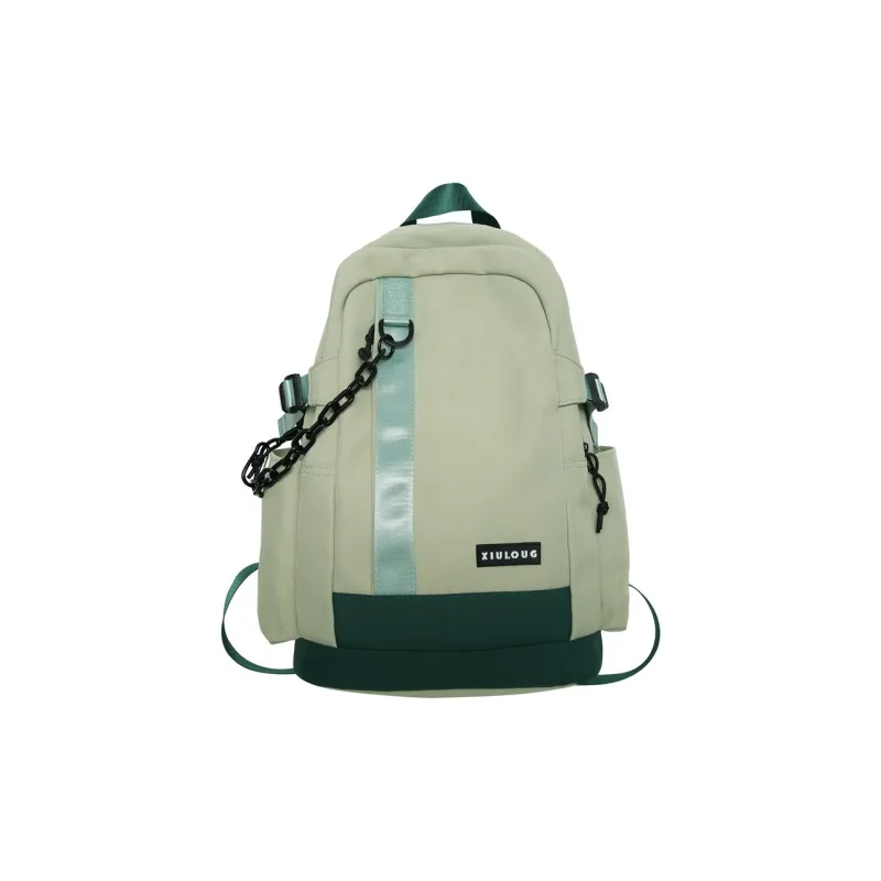 GEERDUN Nylon Backpack Unisex Black/White/Blue/Green-6