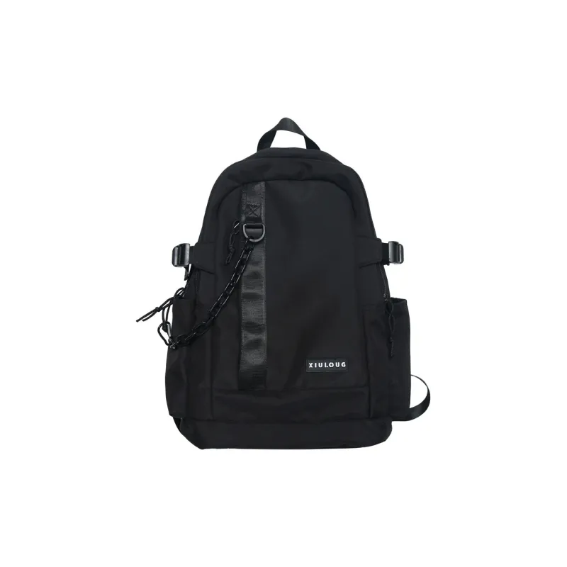 GEERDUN Nylon Backpack Unisex Black/White/Blue/Green-0