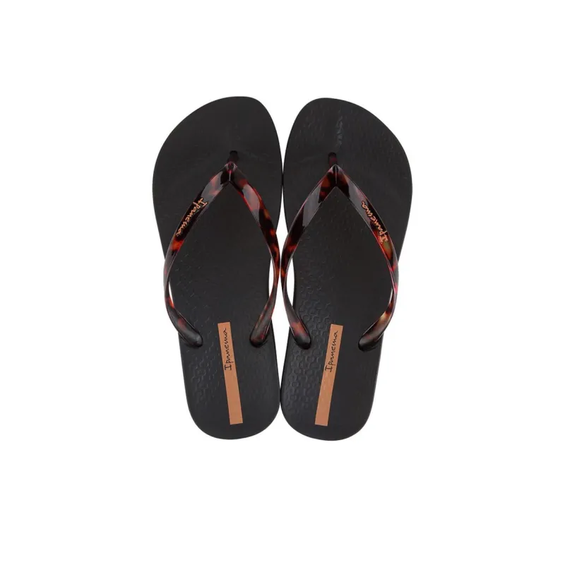 Ipanema Slip Resistant Flip Flops Women's Black Brown-4