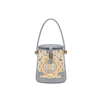 Liang Jin Ji Cow Leather Bucket Bag, Handbag, Shoulder Bag Women's