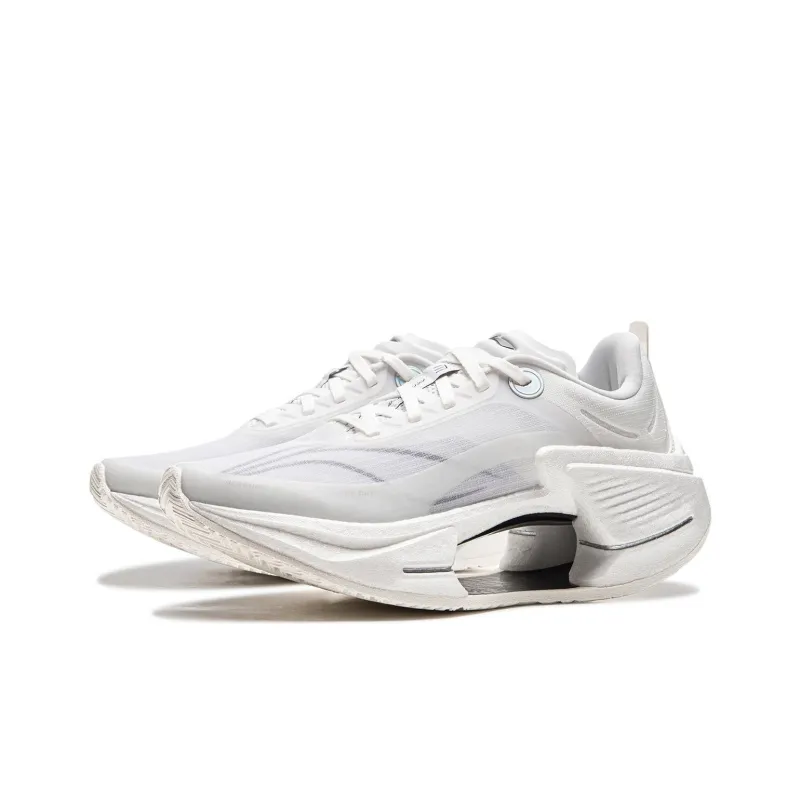 LiNing Shadow 3 ESSENTIAL Cushioning Anti Slip And Wear Resistant Support Rebound Low Top Running Shoes Women's White-2