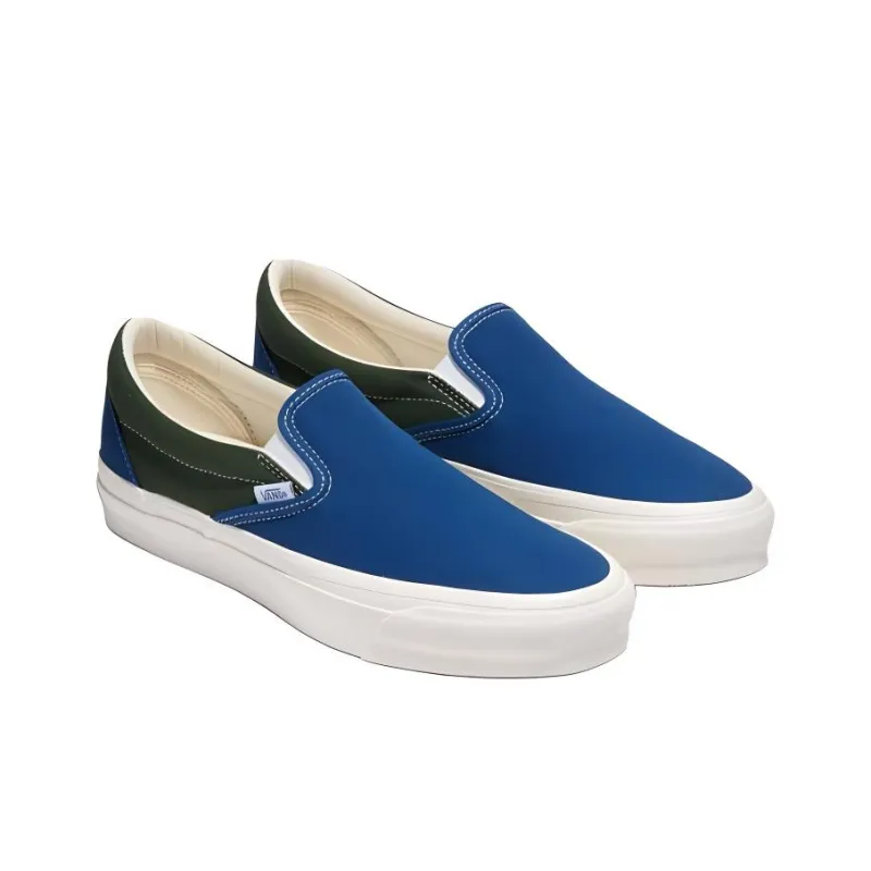 Vans Slip on Premium BMX Reissue 98 Anti Slip Wear Resistant Low Top Skateboard Shoes Unisex Blue Black-2