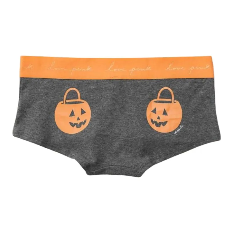 Victoria's Secret PINK Underpants Women's 1 Pack Orange Halloween Print-1
