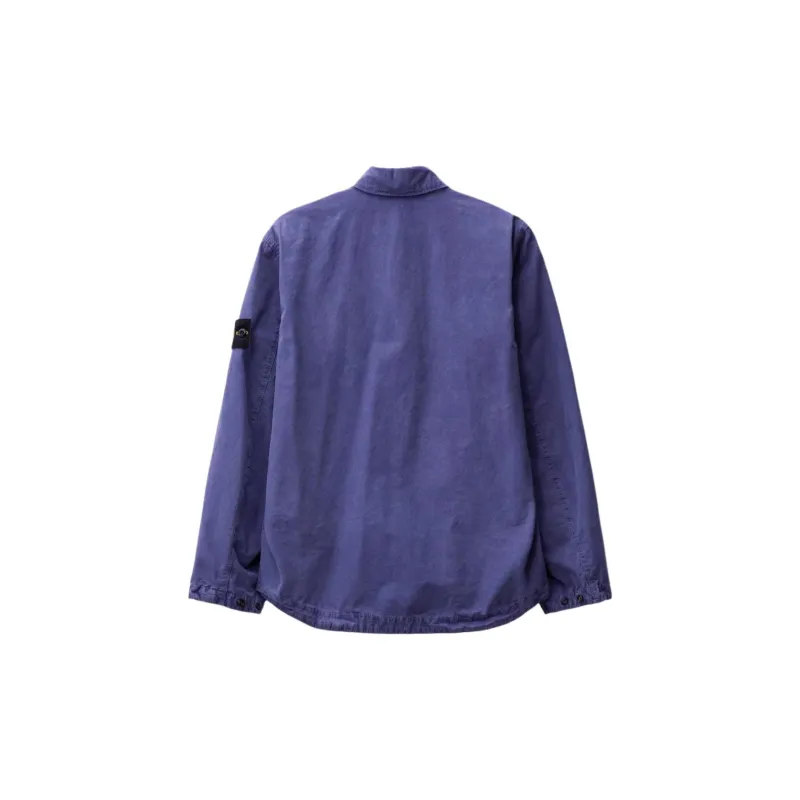 STONE ISLAND Compass Badge Zip up Overshirt-1