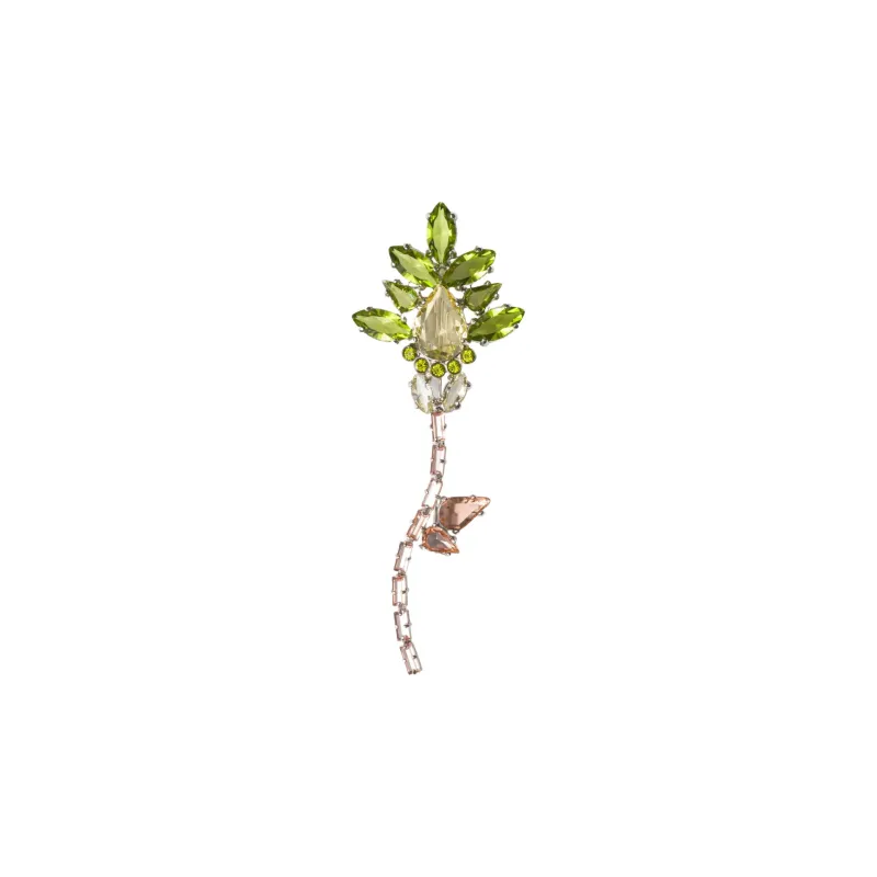 PRADA Crystal Brooches Women's Silver-0