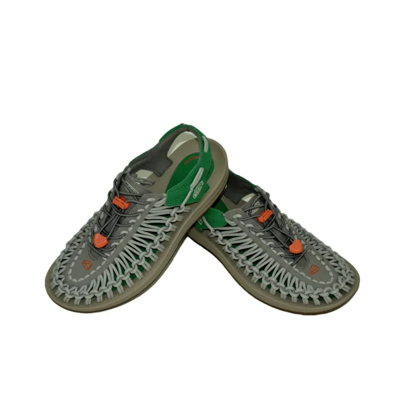 KEEN Uneek Slip Resistant And Breathable River Trekking Shoes Unisex Gray Green-3
