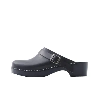 Swedish Hasbeens x FILIPPA K Wrap-toe Slippers Unisex Black