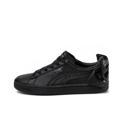 Puma Women's Basket 'Bow - Black Leopard'