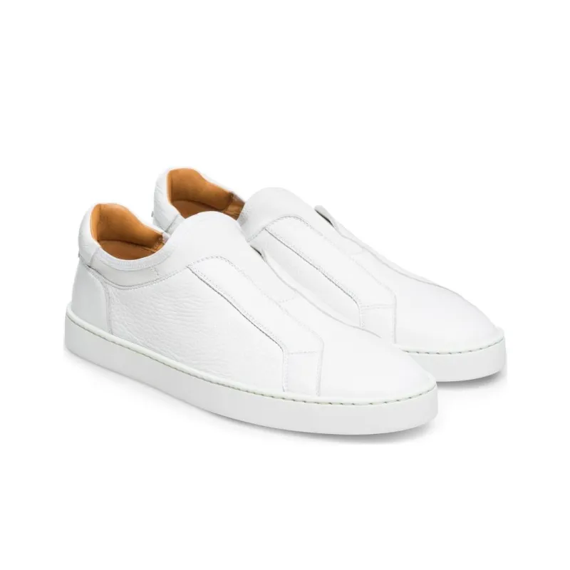 Magnanni Leve Slip Low-Top Skateboard Shoes Men's White-2