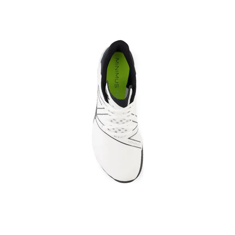 New Balance NB Minimus Cushioned Slip Resistant Low Top Training Shoes Men's White Black-3