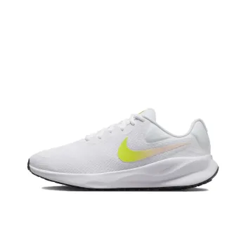 Nike REVOLUTION 7 Anti Slip Wear Resistant Low Top Casual Running Shoes Women's White Yellow