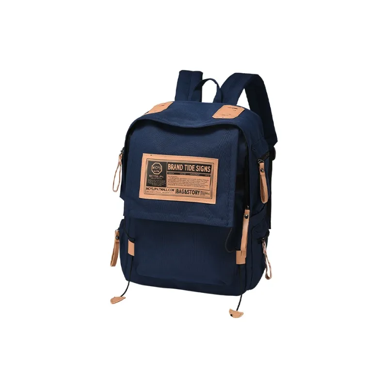 Yohji Kimura Oxford Backpack Regular Unisex Red/Gray/Navy Blue/Black-18