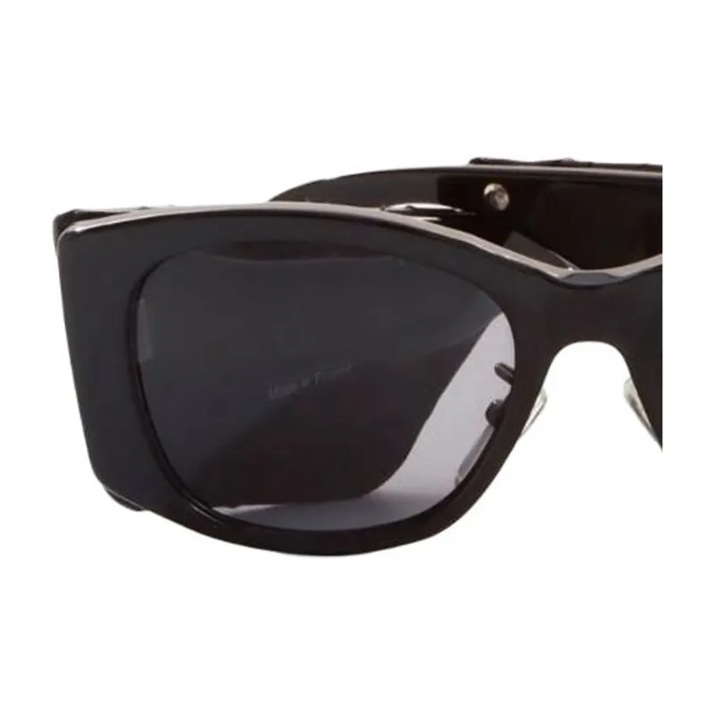 CHANEL 2000s Quilted leather Sunglasses-2