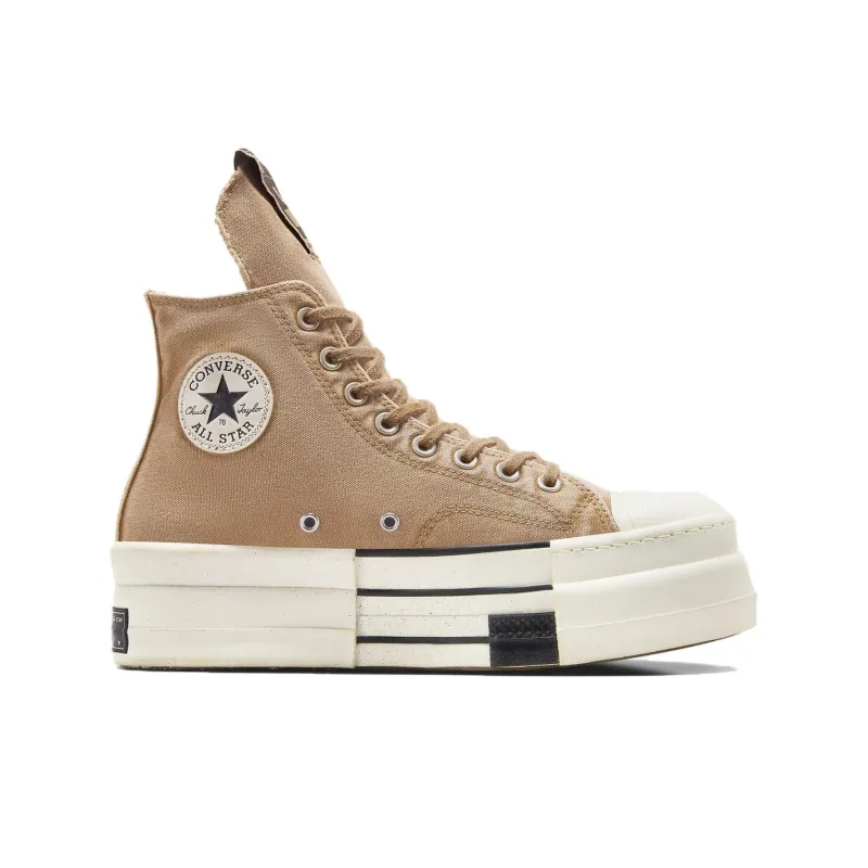 Rick Owens DRKSHDW x Converse Chuck 70 Slip Resistant Height Increasing High Top Canvas Shoes Unisex Brown-1