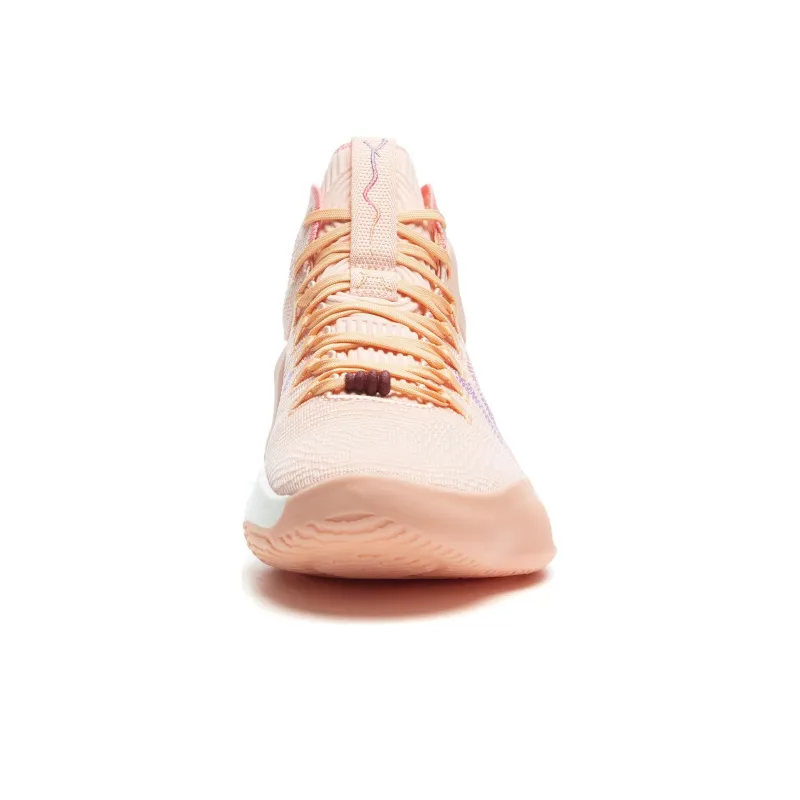 LiNing Charming ULTRA Anti Slip Wear Resistant Mid Top Basketball Shoes Men's Pink-3