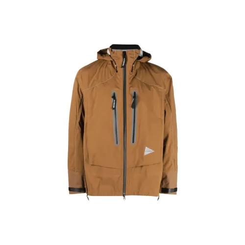 And Wander Jackets Men Camel Brown