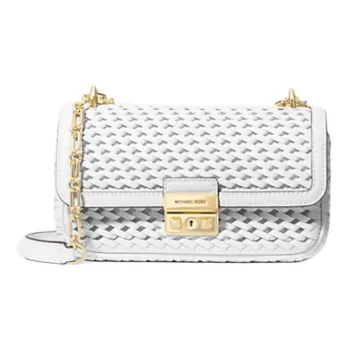 MICHAEL KORS Leather Portable Crossbody Bag, Shoulder Bag Women's Optical White