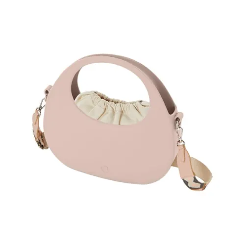 O Bag Thermoplastic Compound Synthetic Fiber Shoulder Bag Women's Smoke Pink