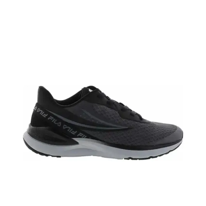 FILA Anti-Slip Wear-Resistant Low-Top Running Shoes Men's Black-1
